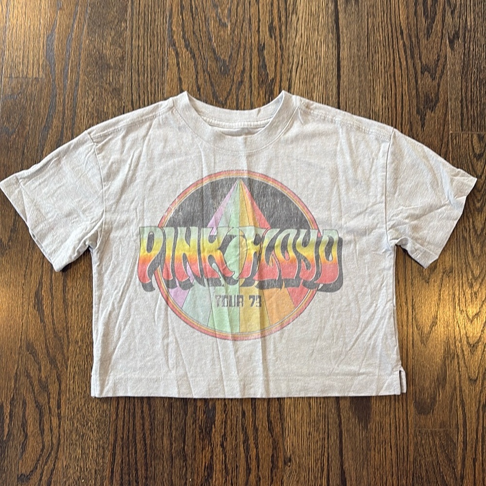 Teen Pink Floyd cropped T-shirt